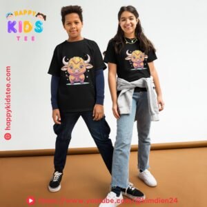Cute Ox Zodiac Kids T-Shirt – Adorable Chinese Zodiac Animal Tee for Boys & Girls