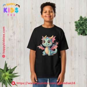 Cute Dragon Kids T-Shirt – Adorable Zodiac Animal Tee for Boys & Girls