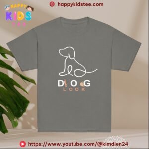 Cute Puppy Kids T-Shirt – Hand-Drawn Dog Tee for Toddlers