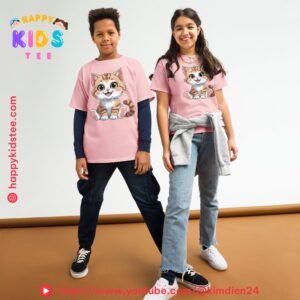Cute Cat Zodiac Kids T-Shirt – Adorable Animal Design for Boys & Girls