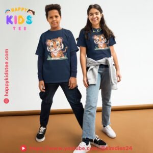 Cute Tiger Zodiac Kids T-Shirt – Fun Chinese Zodiac Animal Tee for Boys & Girls