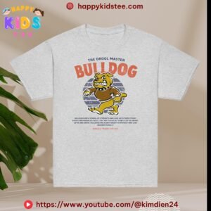 Angry Bulldog Kids T-Shirt – Cute Dog Shirt for Boys & Girls